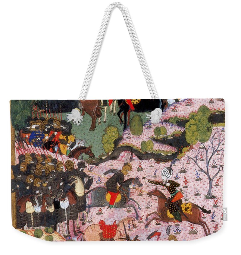 War Weekender Tote Bag featuring the painting Ottoman-hungarian Wars, Battle #1 by Science Source