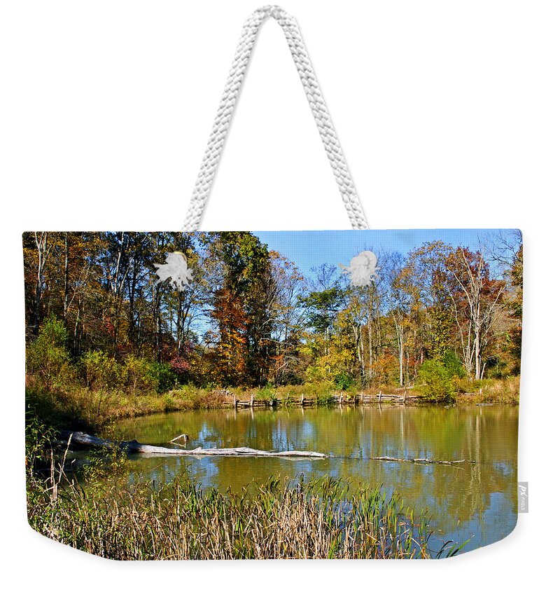 Autumn Weekender Tote Bag featuring the photograph Peaceful Place #1 by Kristin Elmquist