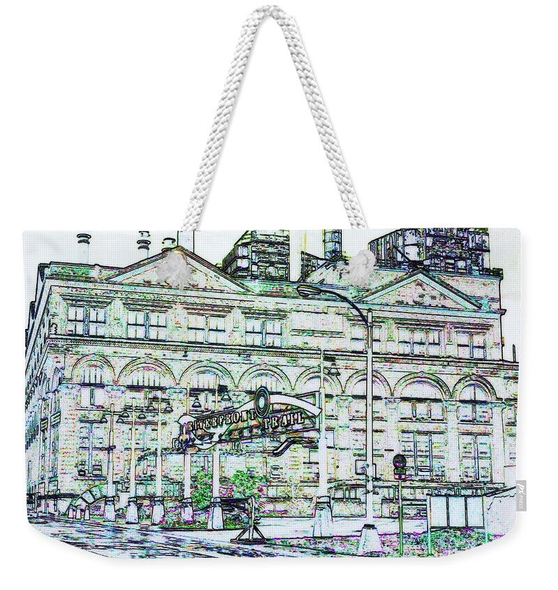  Weekender Tote Bag featuring the photograph Riverfront Trail 2 by Kelly Awad