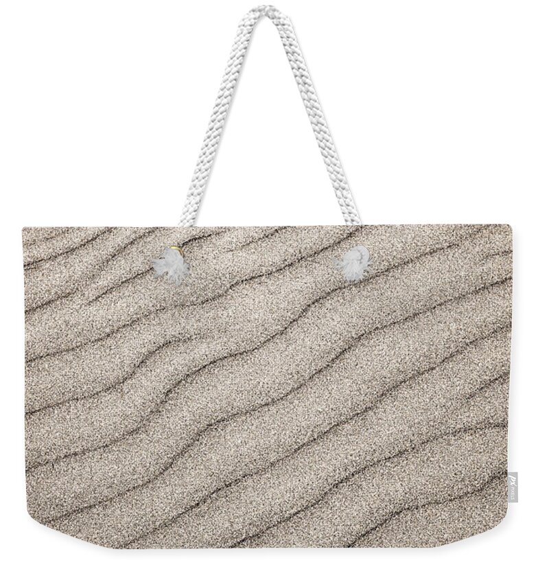Sand Weekender Tote Bag featuring the photograph Sand ripples abstract 1 by Elena Elisseeva