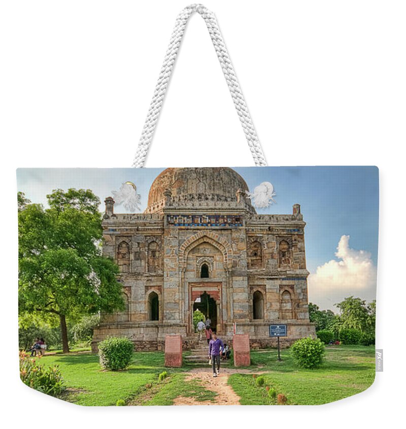 Arch Weekender Tote Bag featuring the photograph Sheesh Gumbad, Lodi Gardens, New Delhi #1 by Mukul Banerjee Photography