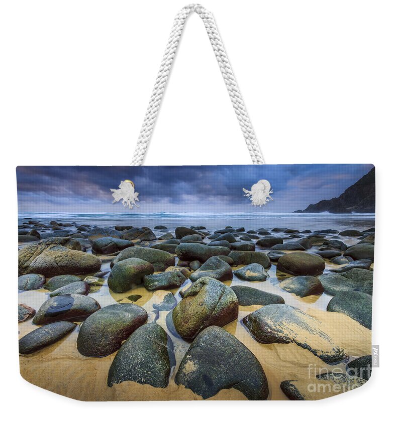 Campelo Weekender Tote Bag featuring the photograph Solitude Campelo Beach Galicia Spain #1 by Pablo Avanzini
