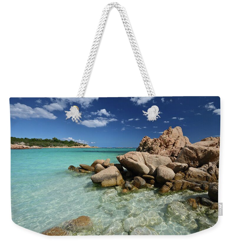 Scenics Weekender Tote Bag featuring the photograph Spiaggia Del Principe #1 by Dhmig Photography