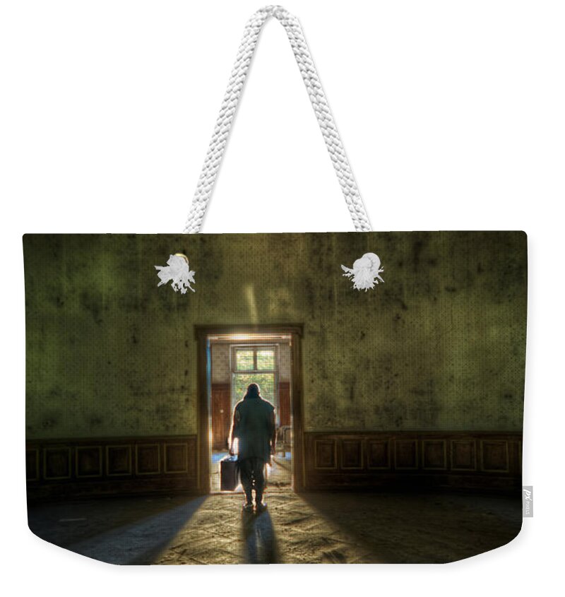 Old Weekender Tote Bag featuring the digital art Step into the light #1 by Nathan Wright