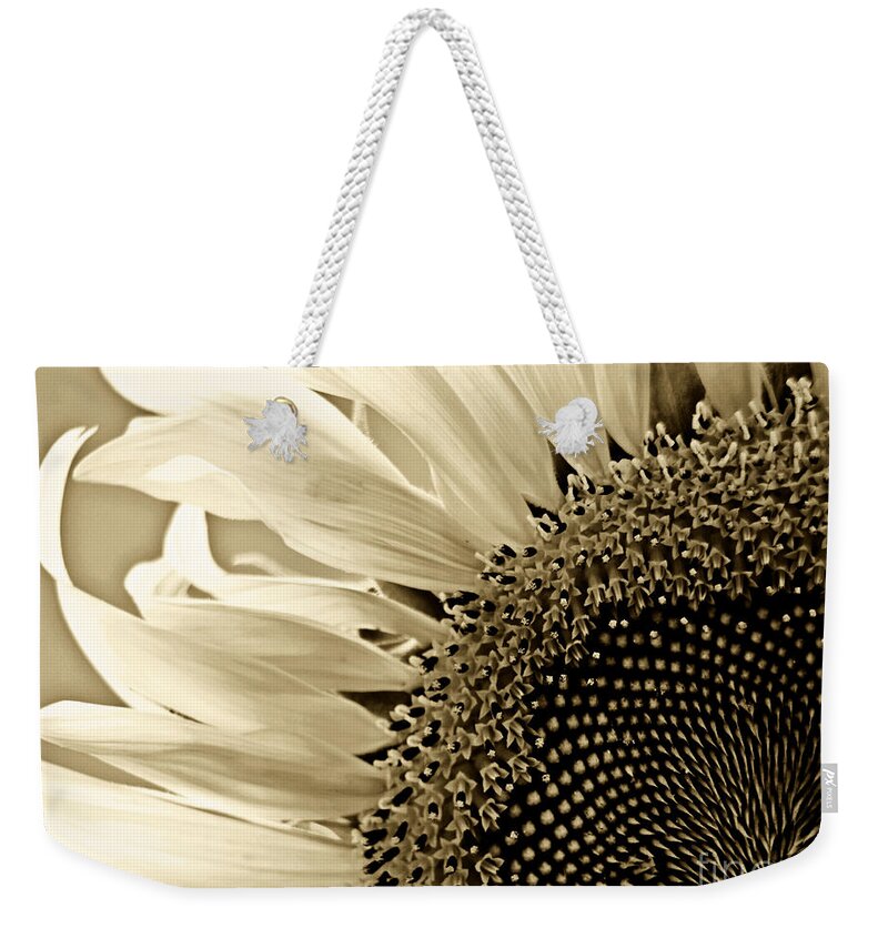 Sunflower Weekender Tote Bag featuring the photograph Sunny Bloom Sunflower by Carol F Austin