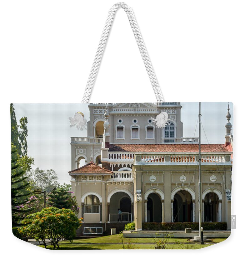 Palace Weekender Tote Bag featuring the photograph The Aga khan palace #1 by Kiran Joshi