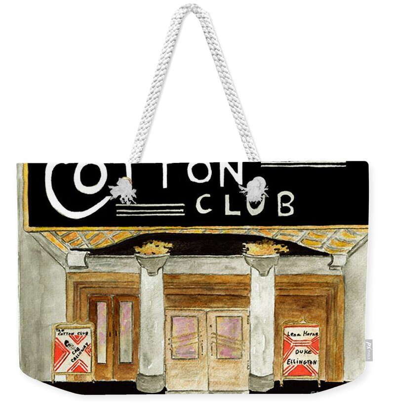 Cotton Club Weekender Tote Bag featuring the painting The Cotton Club by AFineLyne