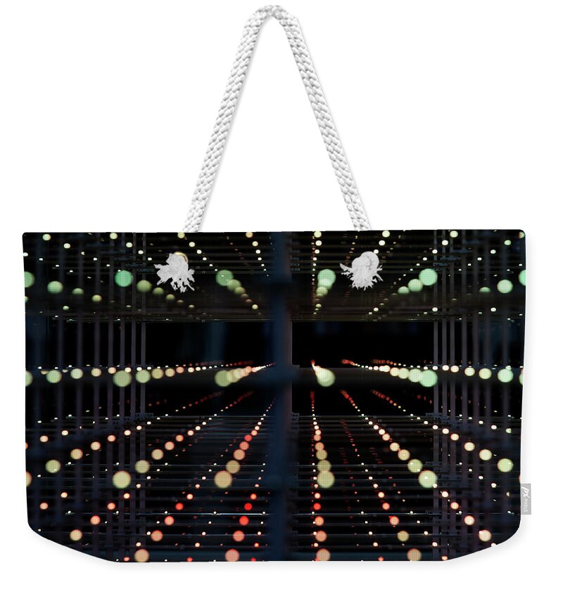In A Row Weekender Tote Bag featuring the photograph The Futuristic Led Image Like A Galaxy #1 by Kazunori Nagashima