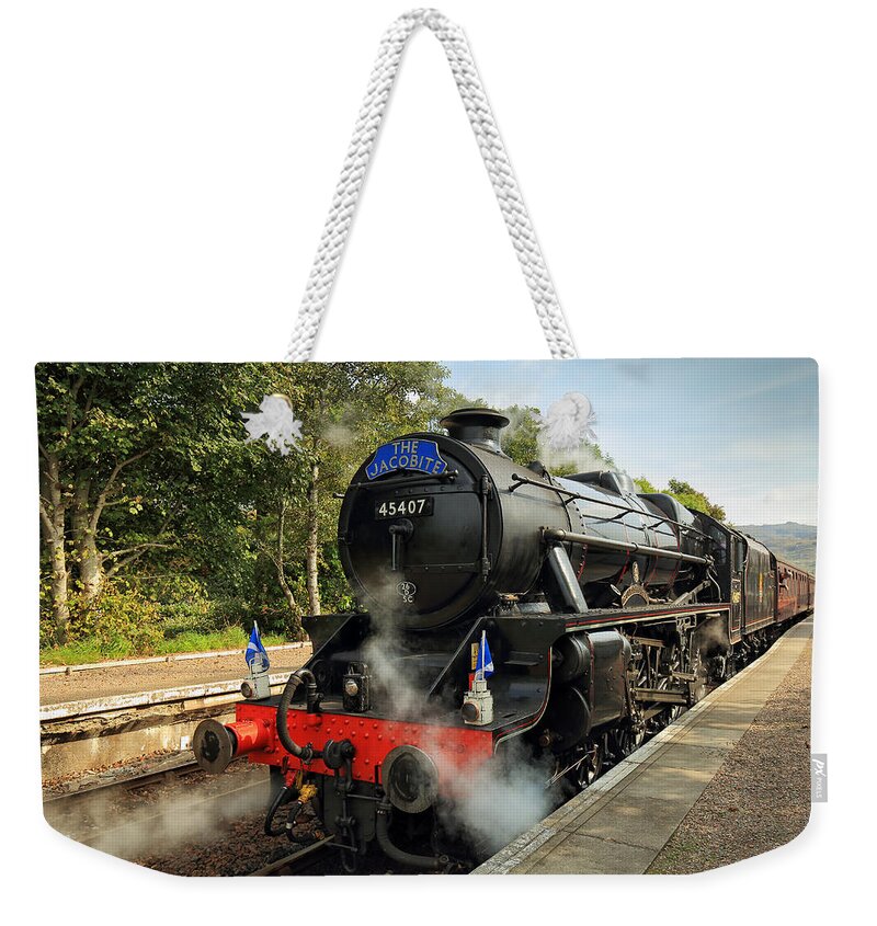 The Jacobite Weekender Tote Bag featuring the photograph The Jacobite #2 by Grant Glendinning