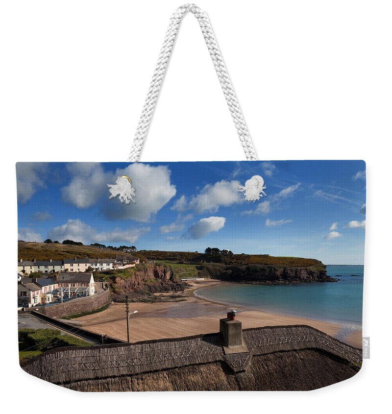 Photography Weekender Tote Bag featuring the photograph The Strand Inn And Dunmore Strand #1 by Panoramic Images