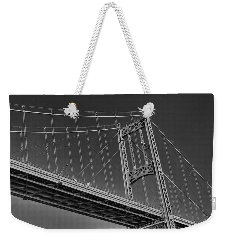 Bridge Weekender Tote Bag featuring the photograph Thousand Islands Bridge #1 by Eunice Gibb