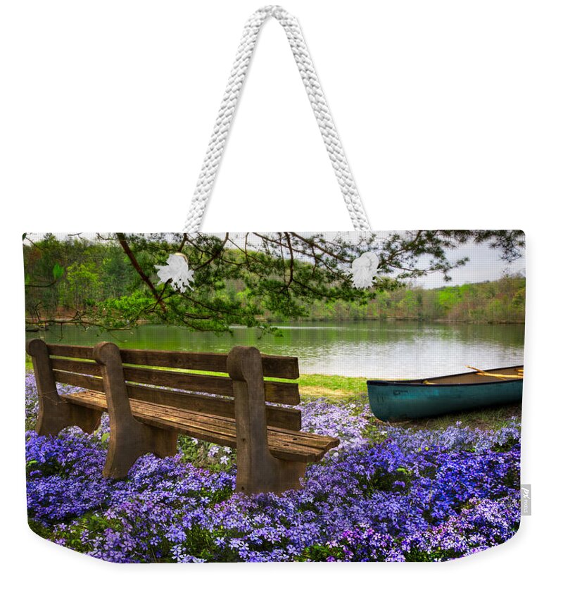 Appalachia Weekender Tote Bag featuring the photograph Tranquility by Debra and Dave Vanderlaan