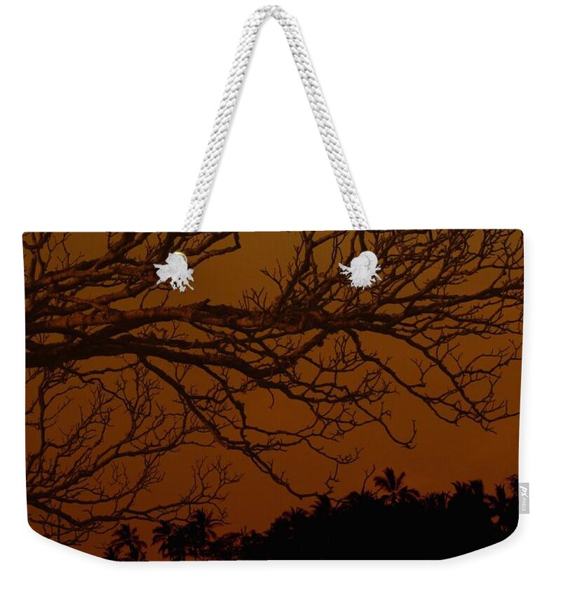 Hawaii Weekender Tote Bag featuring the photograph Under The Sunset by Athala Bruckner