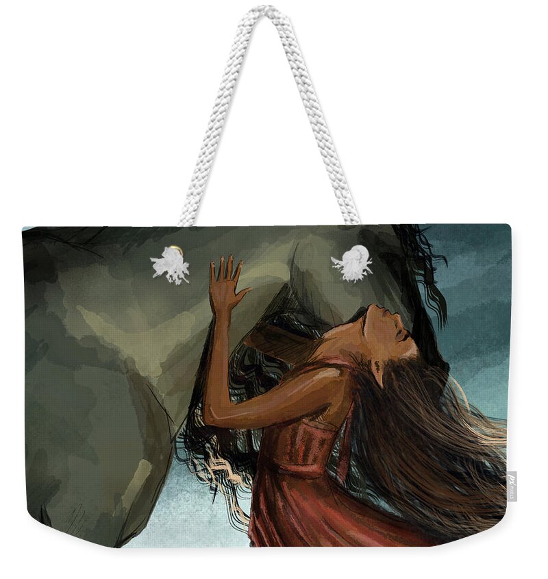 Girl Weekender Tote Bag featuring the digital art Unity #2 by Kate Black