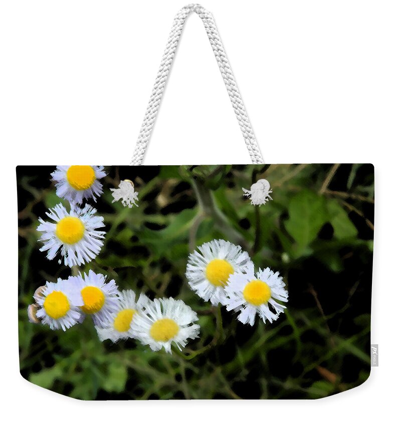 Spring Weekender Tote Bag featuring the painting Wild Flowers by George Pedro