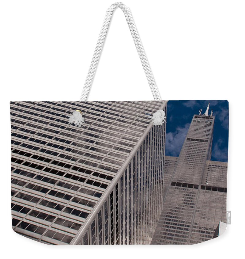 Chicago Downtown Weekender Tote Bag featuring the photograph Willis Tower by Dejan Jovanovic