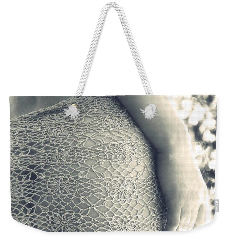 Art Weekender Tote Bag featuring the photograph Woman by Stelios Kleanthous