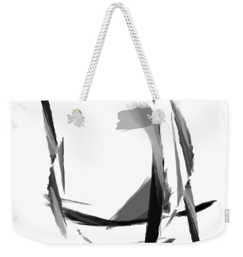 Abstract Weekender Tote Bag featuring the digital art Abstract Series II by Rafael Salazar