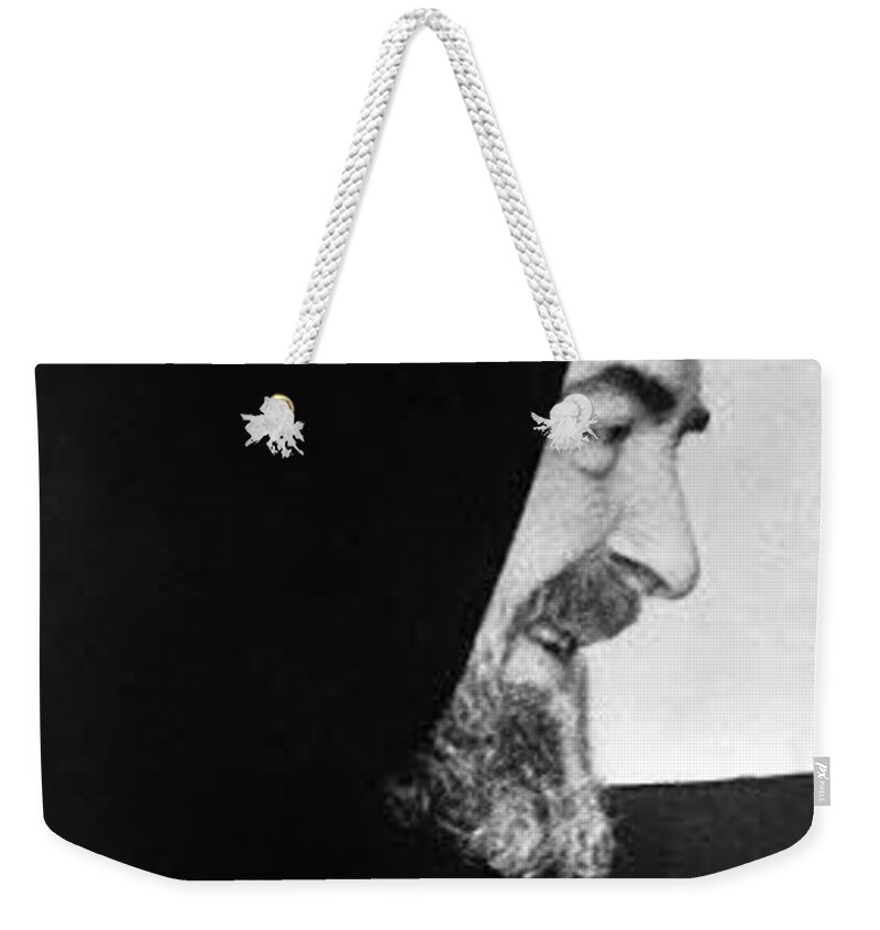 Prayer Weekender Tote Bag featuring the photograph Padre Pio #10 by Archangelus Gallery