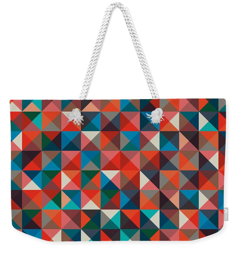 Wallpaper Weekender Tote Bag featuring the digital art Pixel Art #106 by Mike Taylor