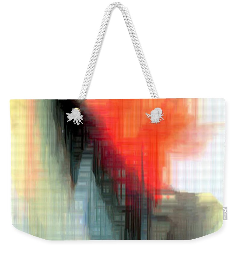 Abstract Weekender Tote Bag featuring the digital art Abstract Series IV #15 by Rafael Salazar
