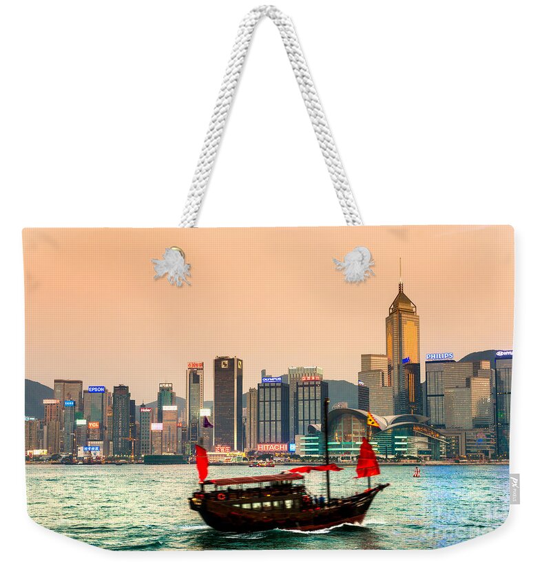 Kong Weekender Tote Bag featuring the photograph Hong Kong #11 by Luciano Mortula