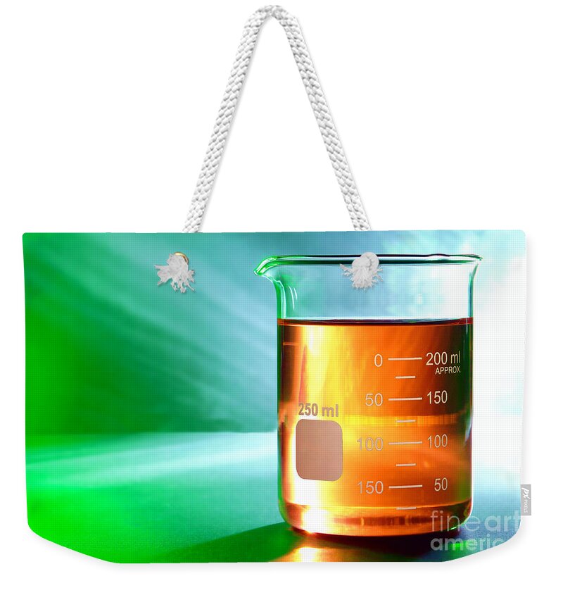 Lab Weekender Tote Bag featuring the photograph Laboratory Equipment in Science Research Lab #11 by Science Research Lab