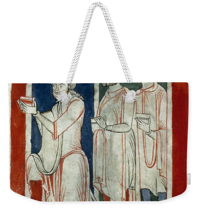 12th Century Weekender Tote Bag featuring the painting Adoration Of Magi #12 by Granger