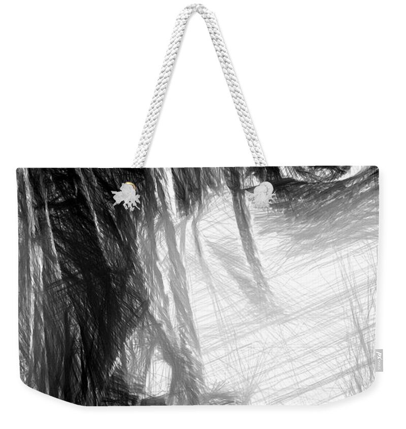 Art Weekender Tote Bag featuring the digital art Facial Expressions #12 by Rafael Salazar