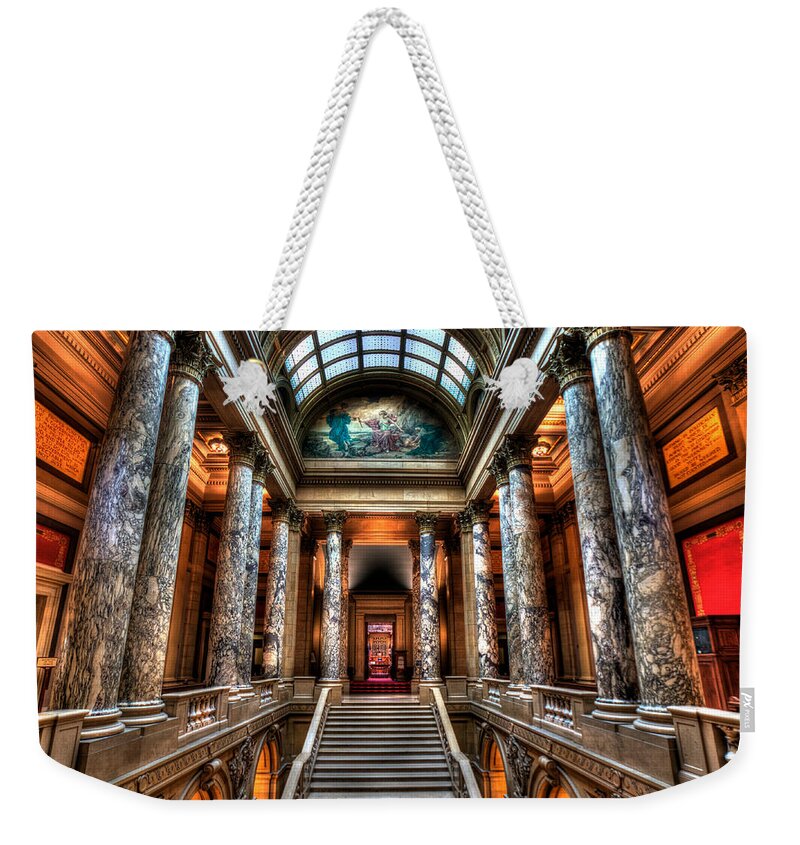 Minnesota State Capitol Weekender Tote Bag featuring the photograph Minnesota State Capitol #20 by Amanda Stadther
