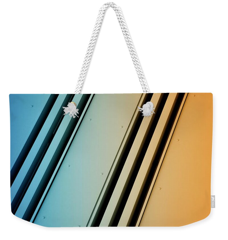 Architectural Feature Weekender Tote Bag featuring the photograph Study Of Patterns And Lines #12 by Roland Shainidze Photogaphy