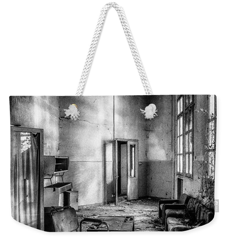Abandoned Weekender Tote Bag featuring the photograph This is the way step inside by Traven Milovich