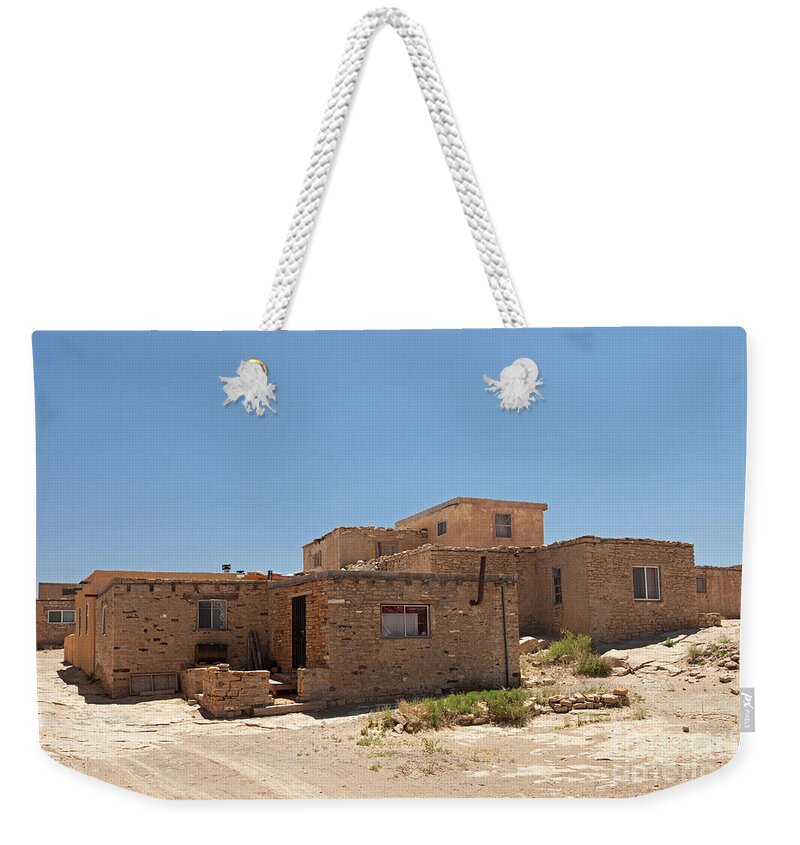 Acoma Weekender Tote Bag featuring the photograph Sky City Acoma Pueblo #13 by Fred Stearns