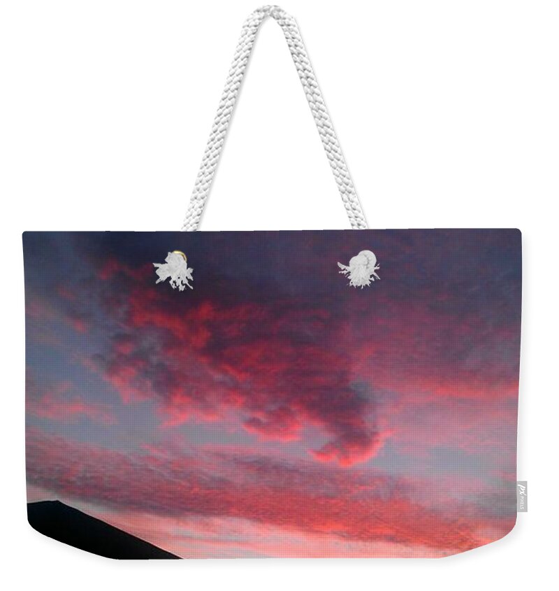 Sunset Weekender Tote Bag featuring the photograph Sky Awash with Color #15 by Kenny Glover