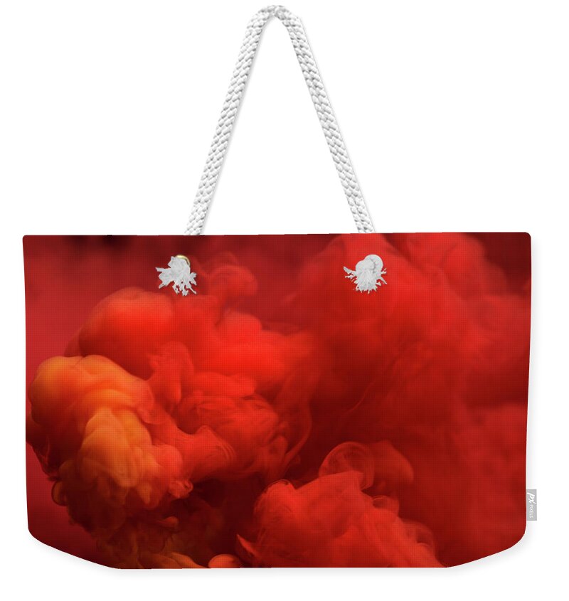 Motion Weekender Tote Bag featuring the photograph Smoke #17 by Henrik Sorensen