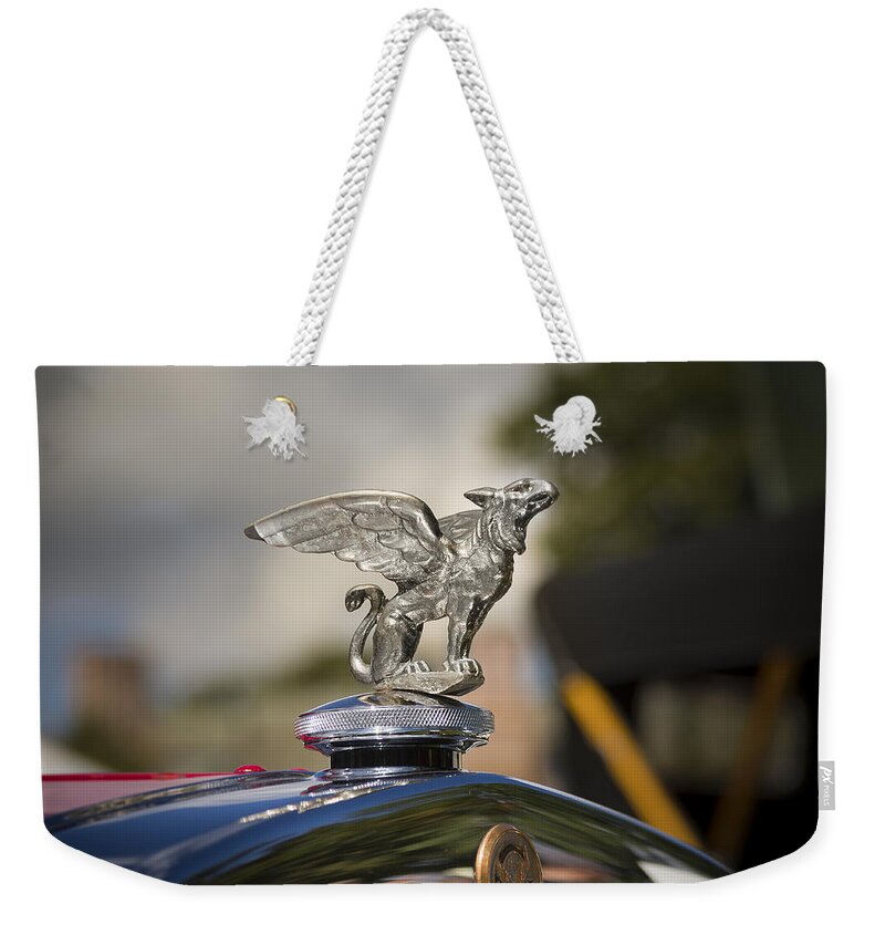 Antique Weekender Tote Bag featuring the photograph 1928 Gardner Model 8-85 Sport Roadster by Jack R Perry