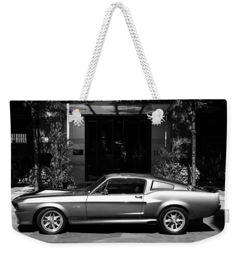 Mustang Weekender Tote Bag featuring the photograph 1967 Shelby Mustang b by Andrew Fare