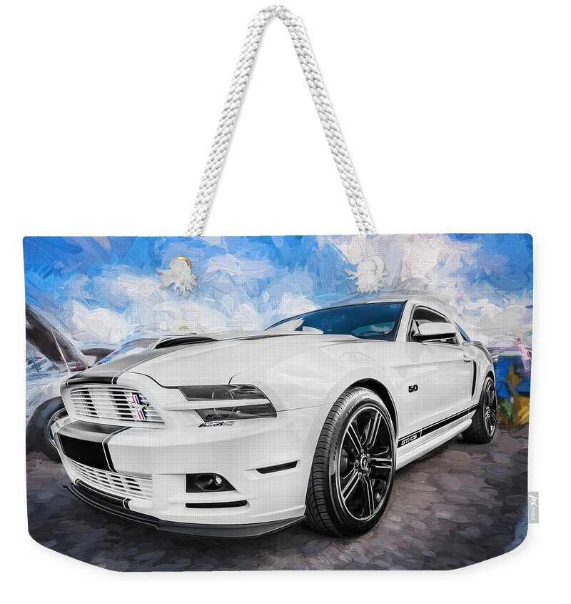 2014 Ford Mustang Weekender Tote Bag featuring the photograph 2014 Ford Mustang GT CS Painted by Rich Franco