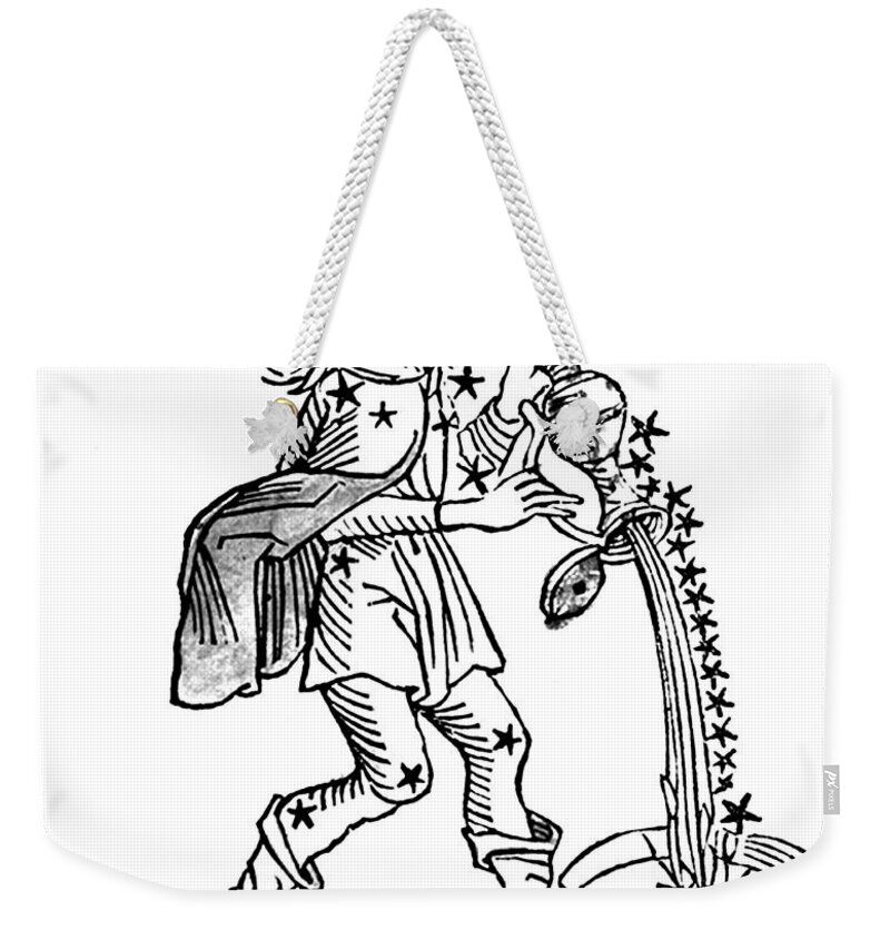 Aquarius Weekender Tote Bag featuring the photograph Aquarius Constellation Zodiac Sign #3 by Science Source