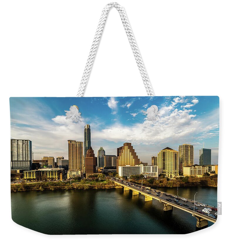 Photography Weekender Tote Bag featuring the photograph Austin, Texas - Austin Cityscape #2 by Panoramic Images