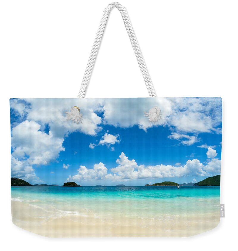 Caribbean Weekender Tote Bag featuring the photograph Beautiful Caribbean beach #2 by Raul Rodriguez