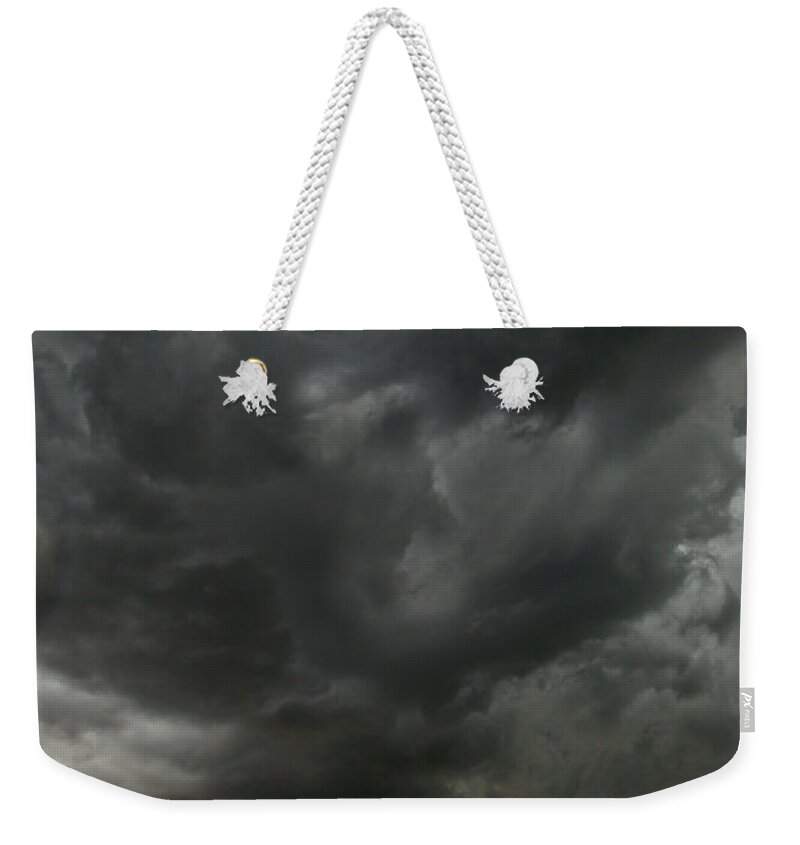 00559184 Weekender Tote Bag featuring the photograph Billowing Clouds At Sunset North Dakota by Yva Momatiuk John Eastcott