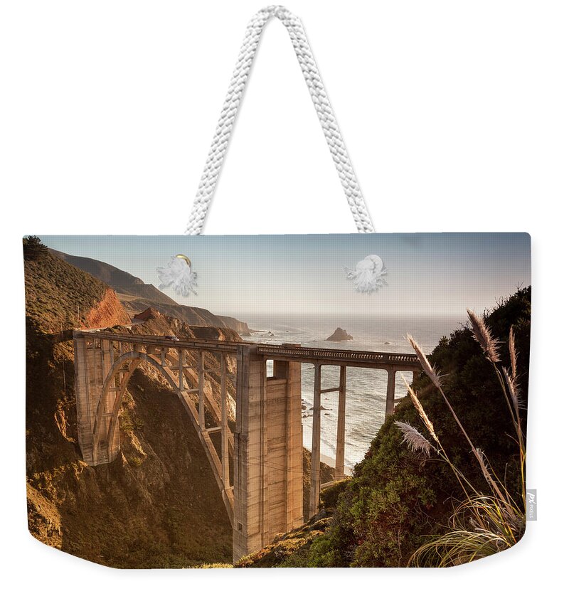 Arch Weekender Tote Bag featuring the photograph Bixby Bridge, Big Sur, California, Usa #2 by Pgiam