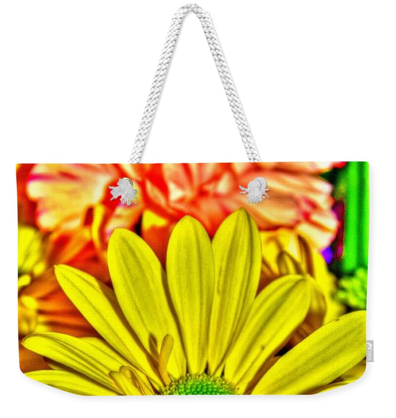 Hdr Weekender Tote Bag featuring the photograph Bouquet of Flowers 1 #2 by Richard Zentner