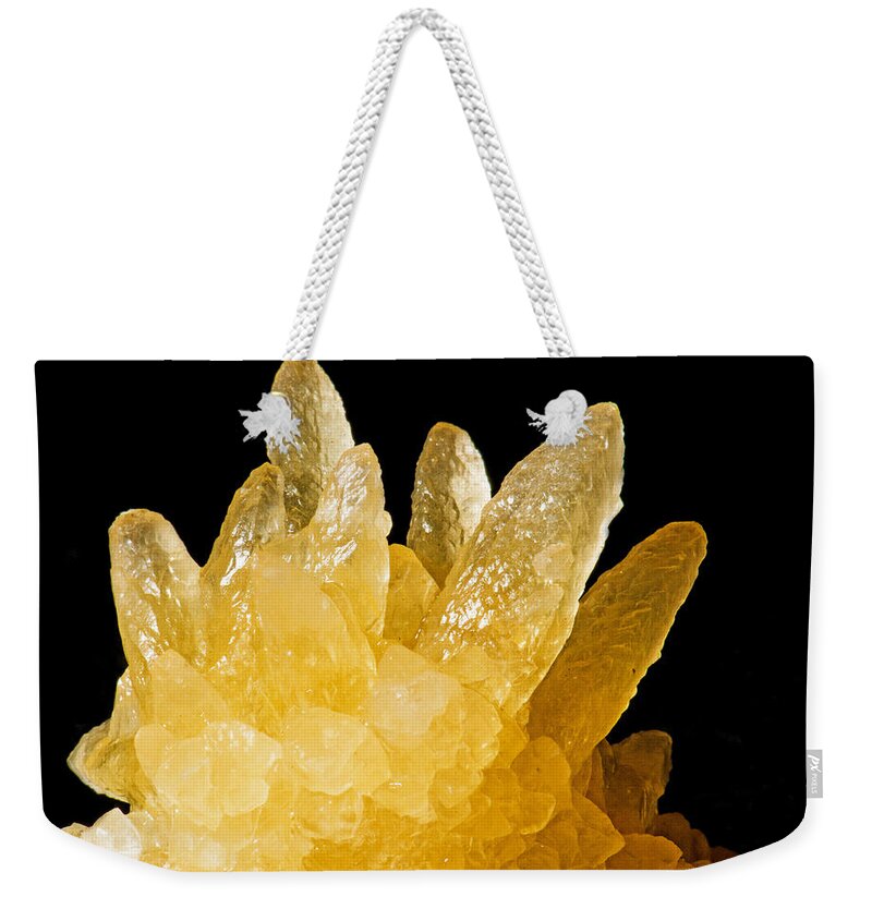 Nature Weekender Tote Bag featuring the photograph Calcite Crystals #2 by Millard H. Sharp