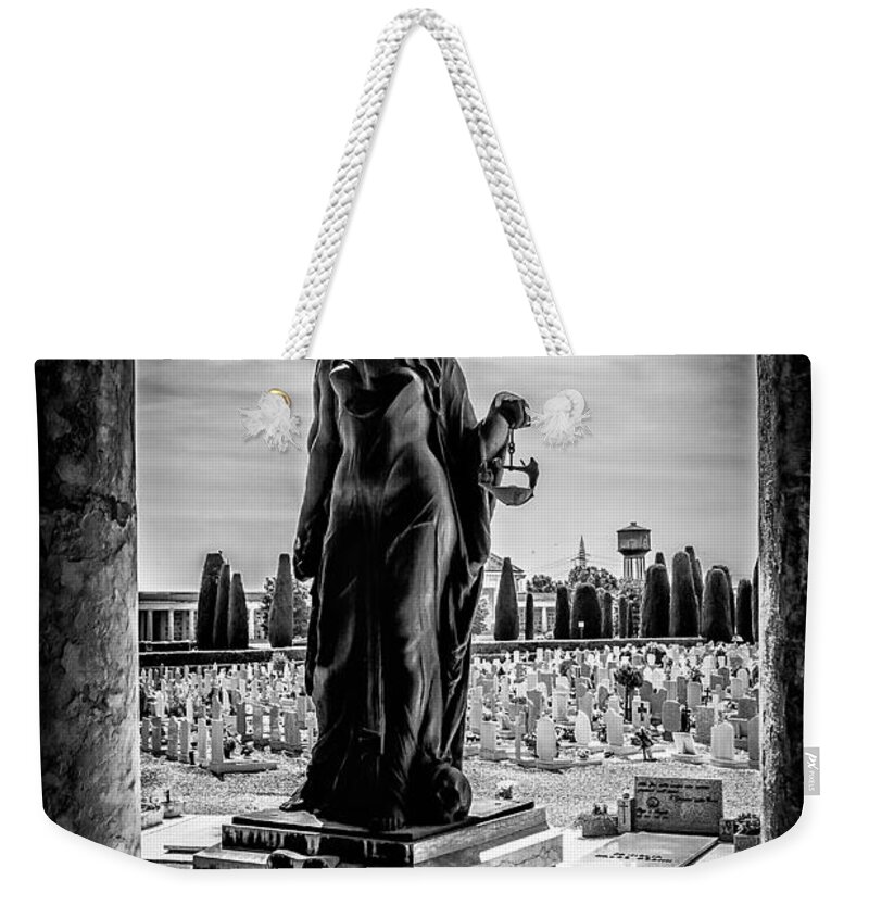 Death Weekender Tote Bag featuring the photograph Cemetery of Verona by Traven Milovich