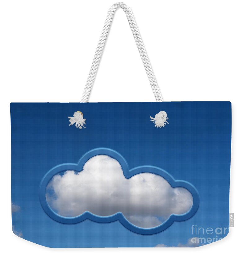 Wi-fi Weekender Tote Bag featuring the photograph Cloud Computing #2 by GIPhotoStock