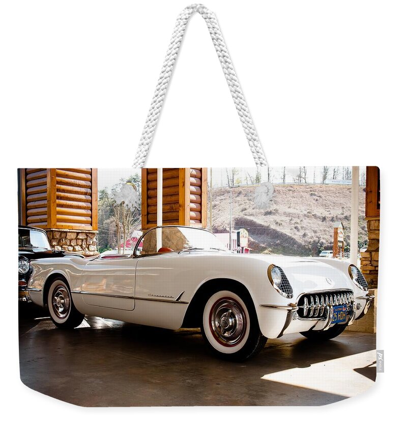 Corvette Weekender Tote Bag featuring the photograph Corvette #2 by Robert L Jackson