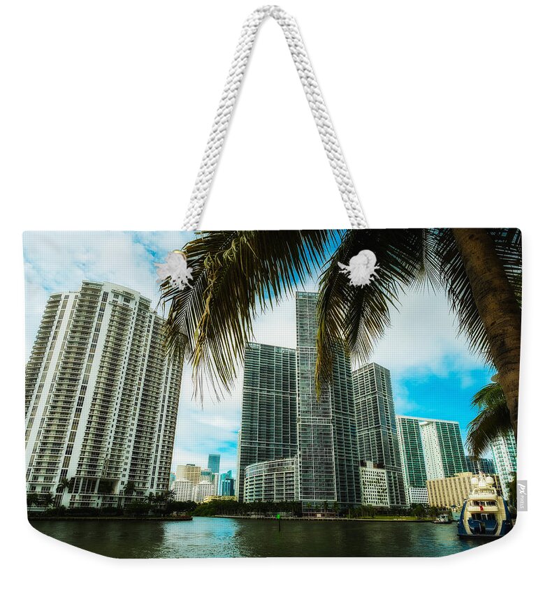 Architecture Weekender Tote Bag featuring the photograph Downtown Miami by Raul Rodriguez