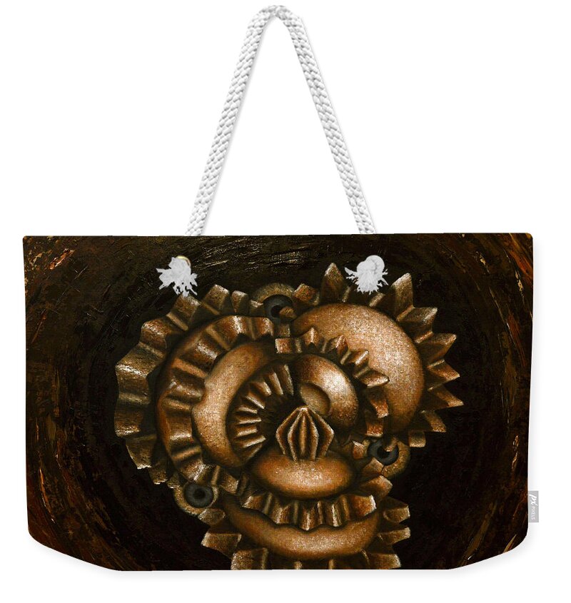 Shawn Weekender Tote Bag featuring the painting Drill Baby Drill #2 by Shawn Marlow